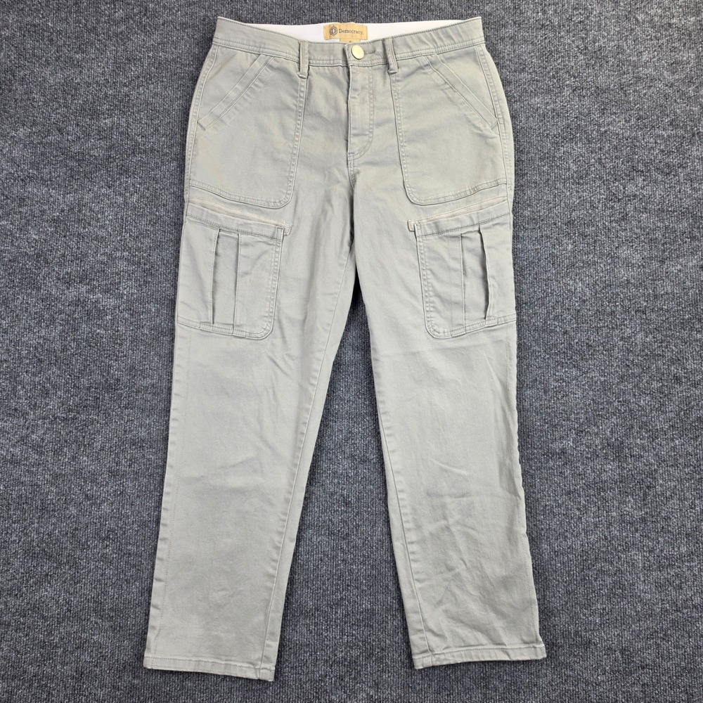 Democracy Utility Cargo Pants Women's 8 Ab Technology Ankle Cropped Straight Leg